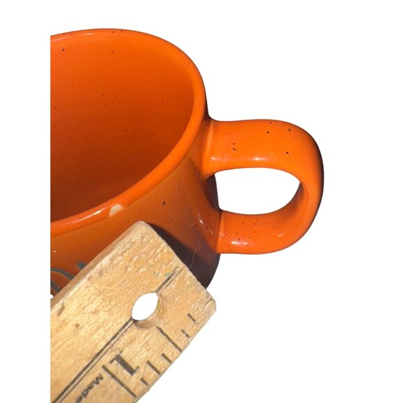 Cinnamon & Spice Orange Ceramic Mug 14oz Microwave & Dishwasher Safe Fall Theme - Picture 2 of 8